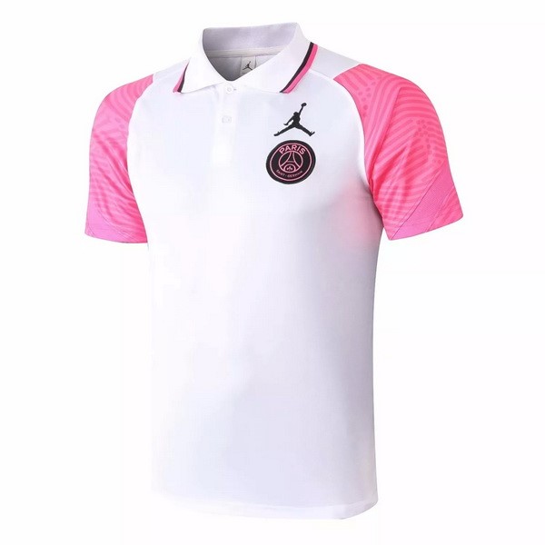 Polo Paris Saint Germain 2020 2021 Blanco Rosa